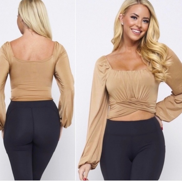 Semi-cropped blouse. Size large. Brand new!! #76 - Picture 3 of 3